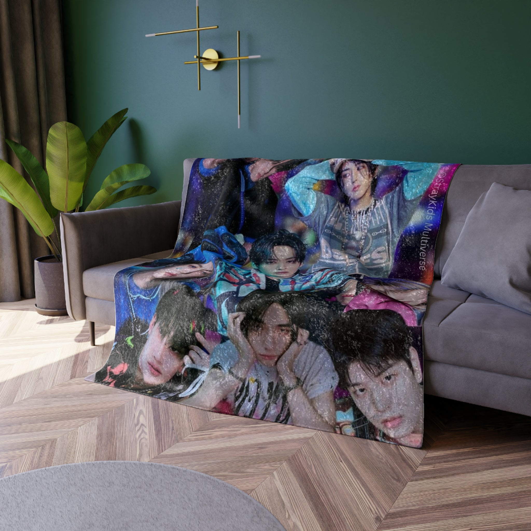 StrayKids Crushed Velvet Blanket