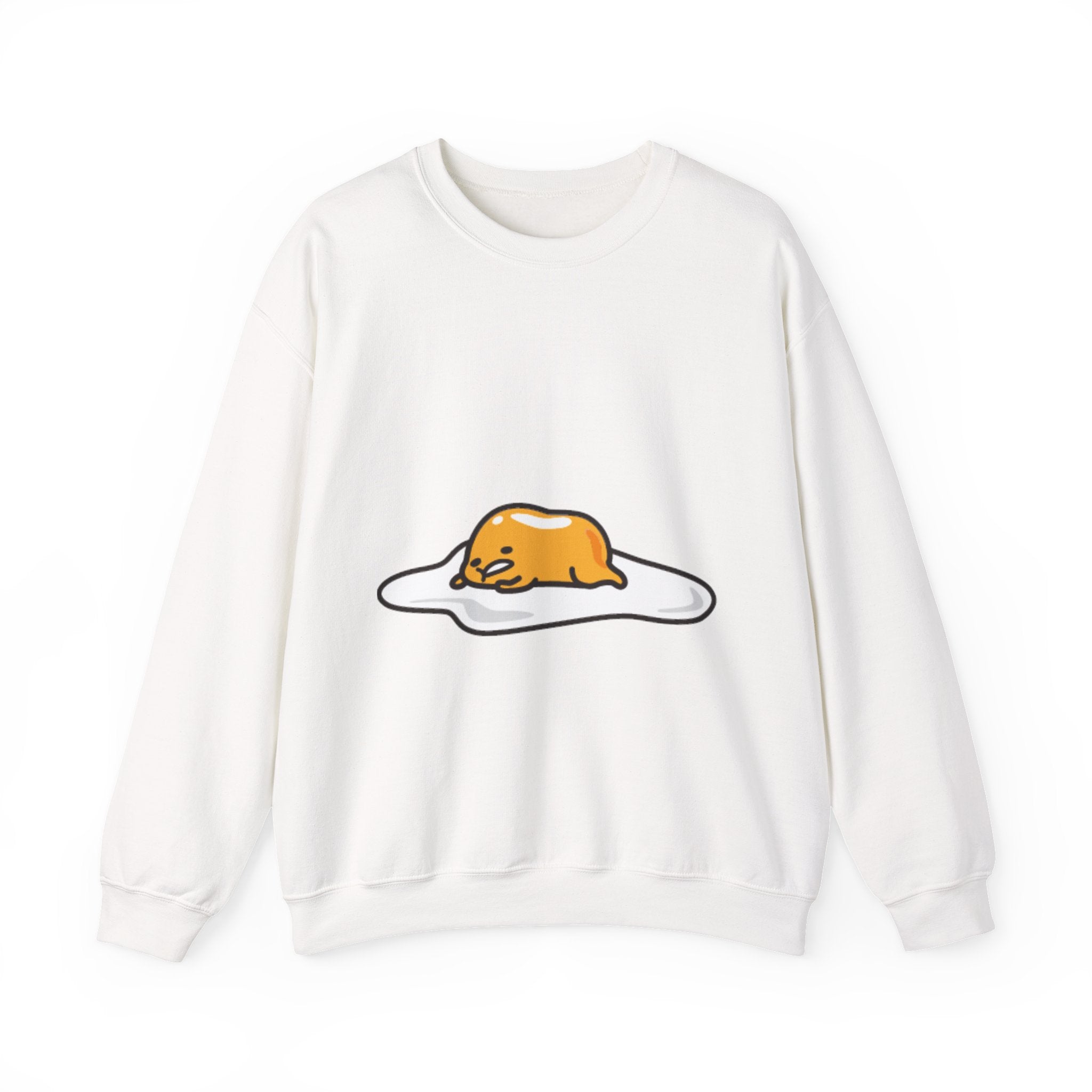 Gudetama Lazy Egg Crewneck Sweatshirt — Cute Kawaii Egg Character Pullover