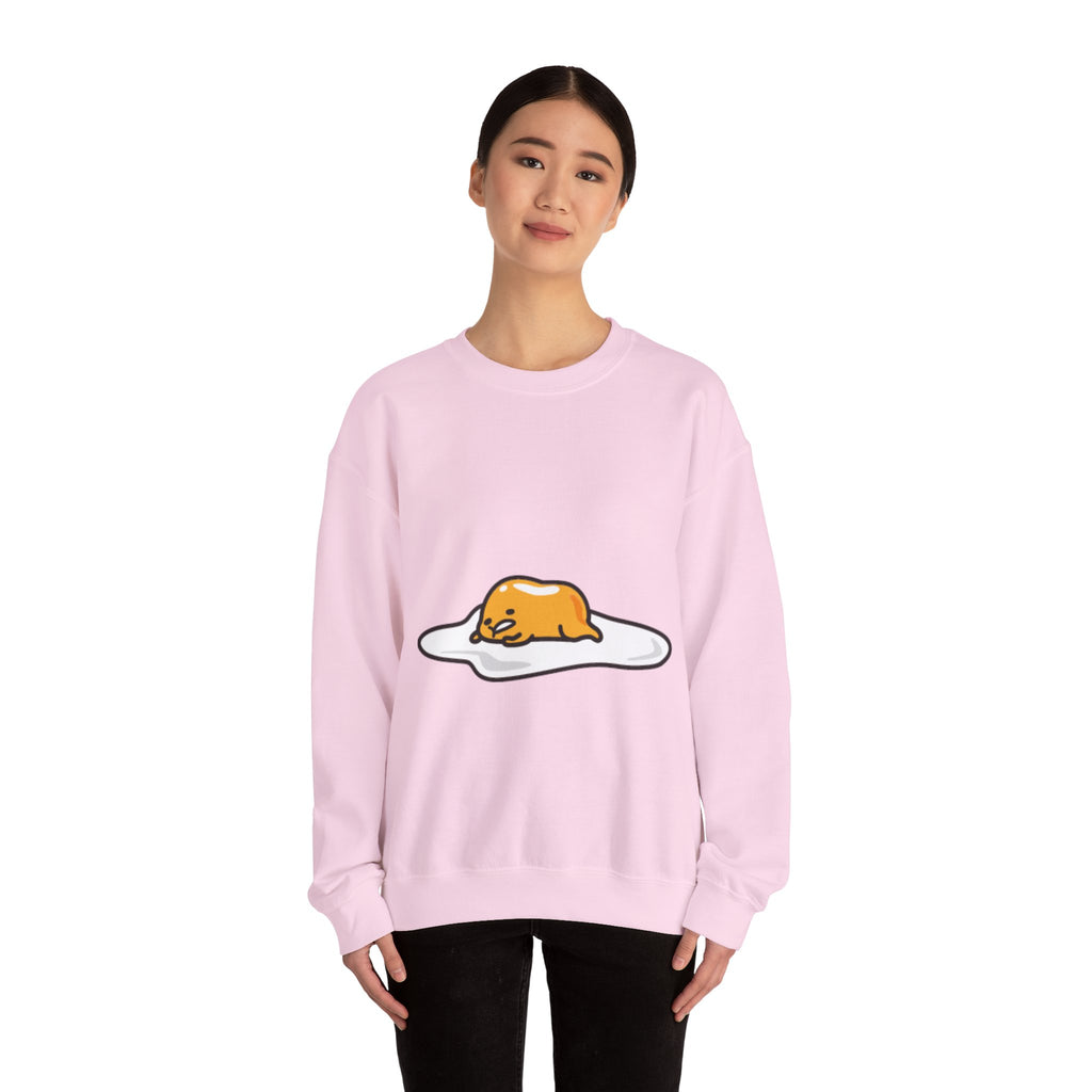 Gudetama Lazy Egg Crewneck Sweatshirt — Cute Kawaii Egg Character Pullover