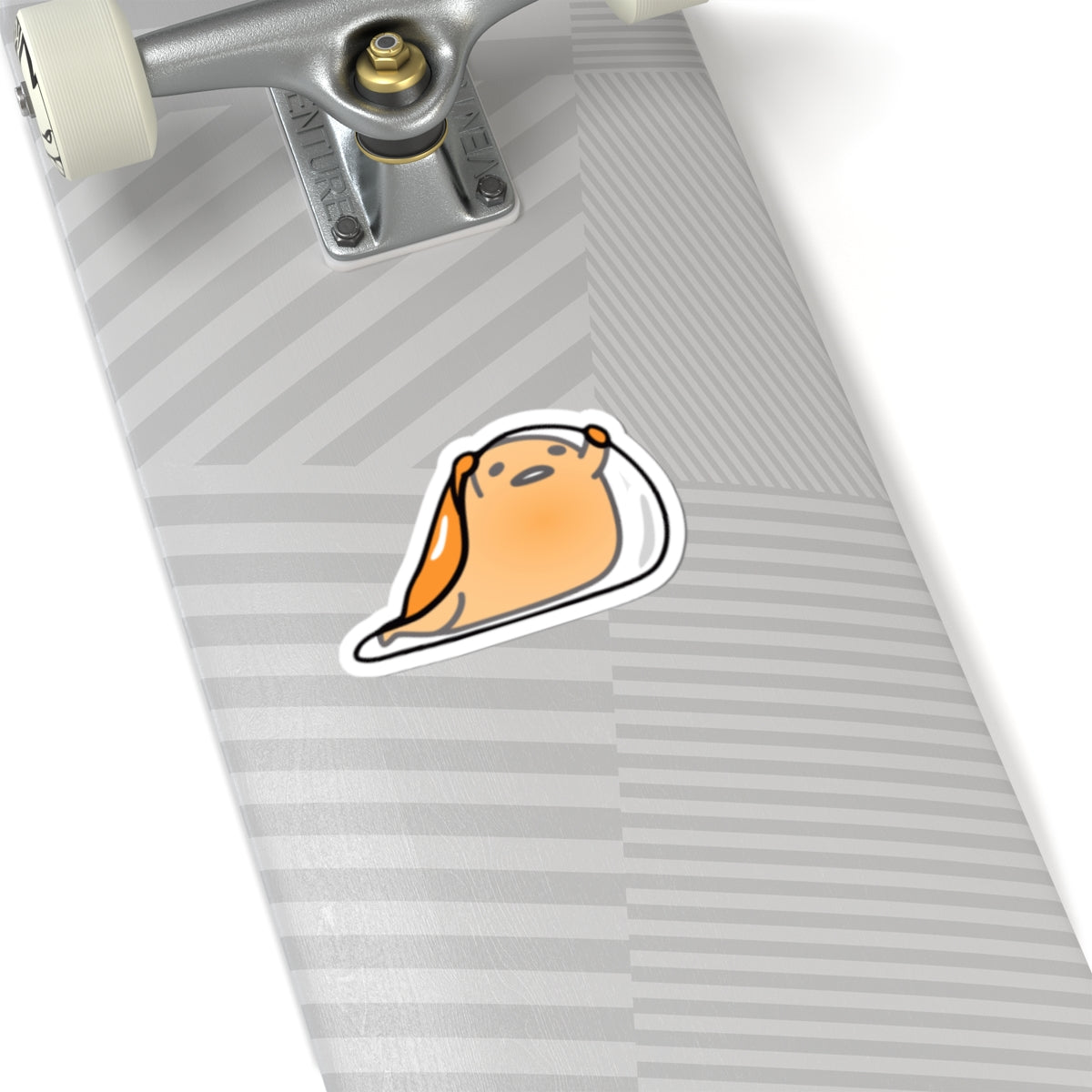 Cute Lazy Egg Character Sticker – Gudetama-Style Kiss-Cut Decal