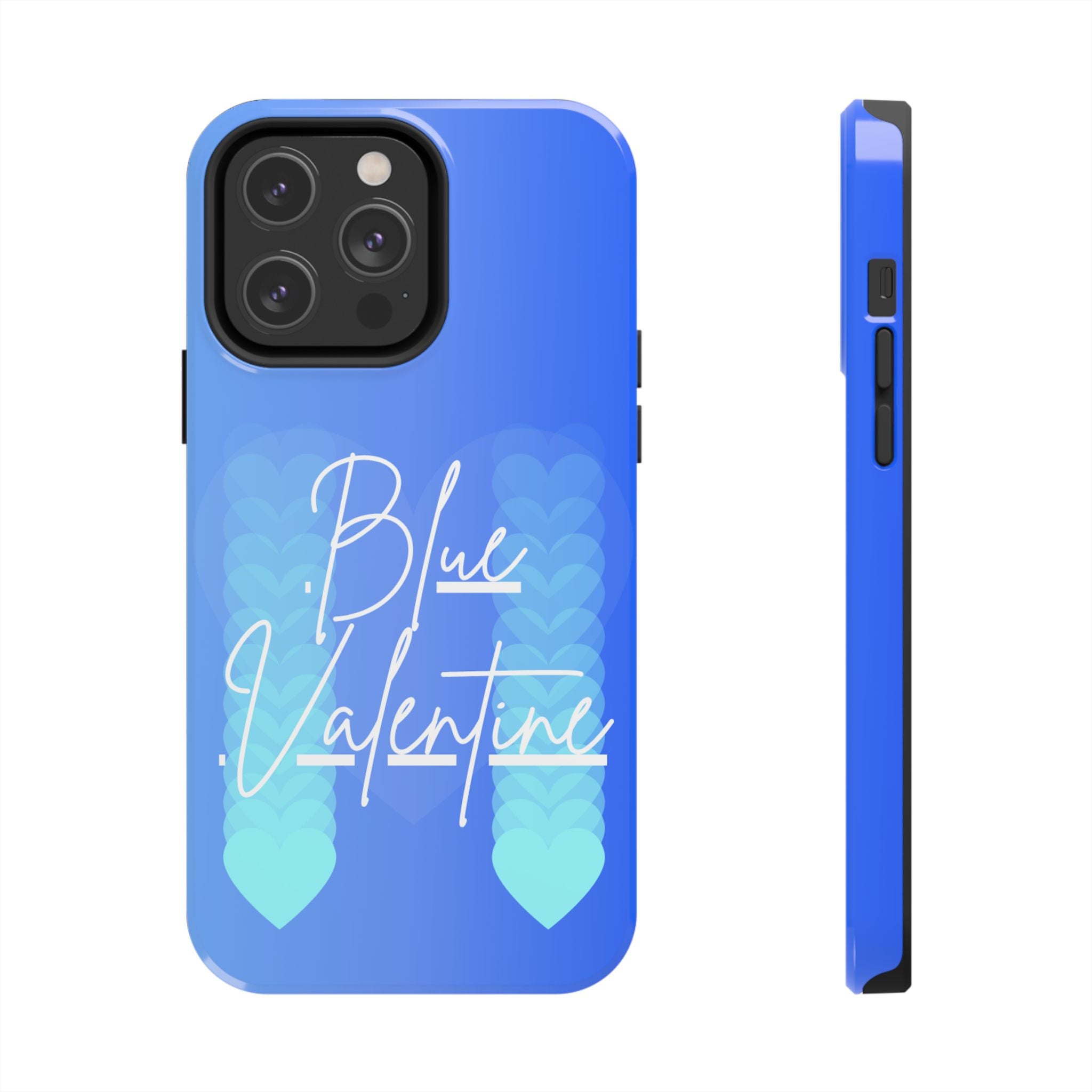 Blue Valentine Phone Case [NMIXX]— Heart Gradient Protective Case