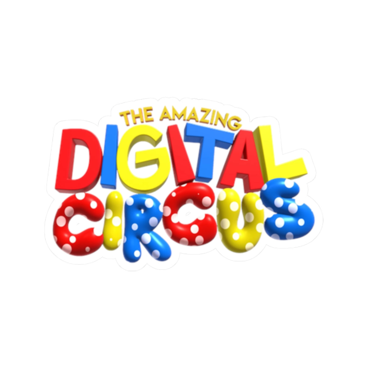 "The Amazing Digital Circus" Colorful Laptop Decal