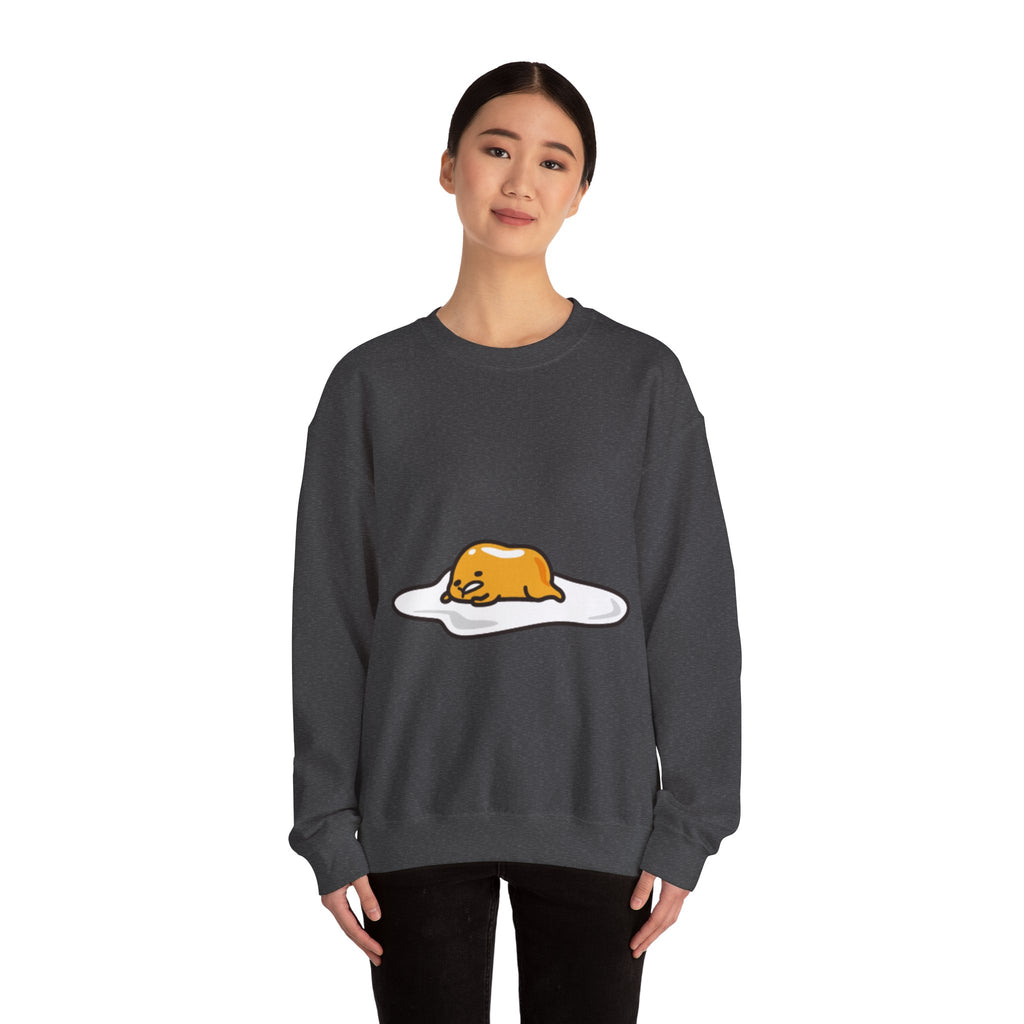 Gudetama Lazy Egg Crewneck Sweatshirt — Cute Kawaii Egg Character Pullover