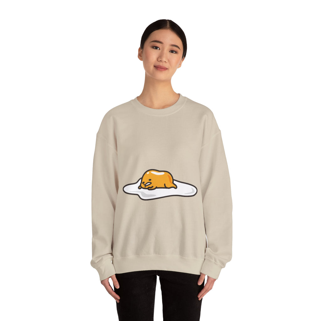 Gudetama Lazy Egg Crewneck Sweatshirt — Cute Kawaii Egg Character Pullover