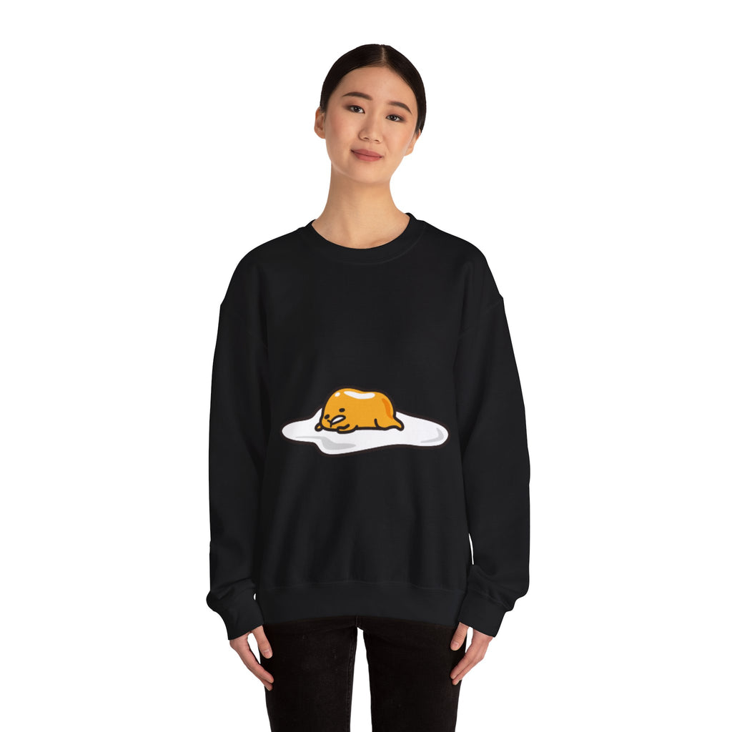 Gudetama Lazy Egg Crewneck Sweatshirt — Cute Kawaii Egg Character Pullover