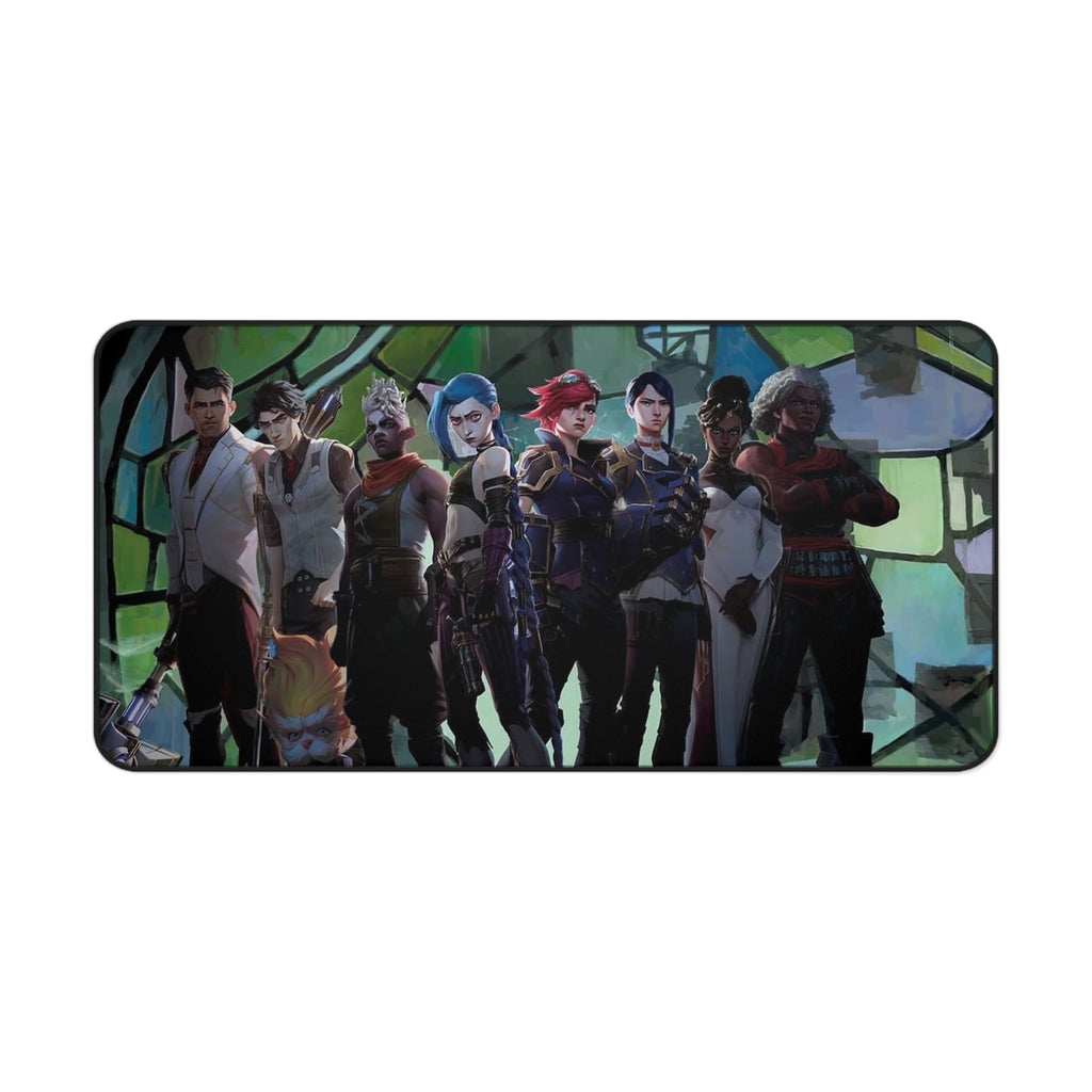 Arcane League of Legends Desk Mat — Gaming Mouse Pad with Character Group Art