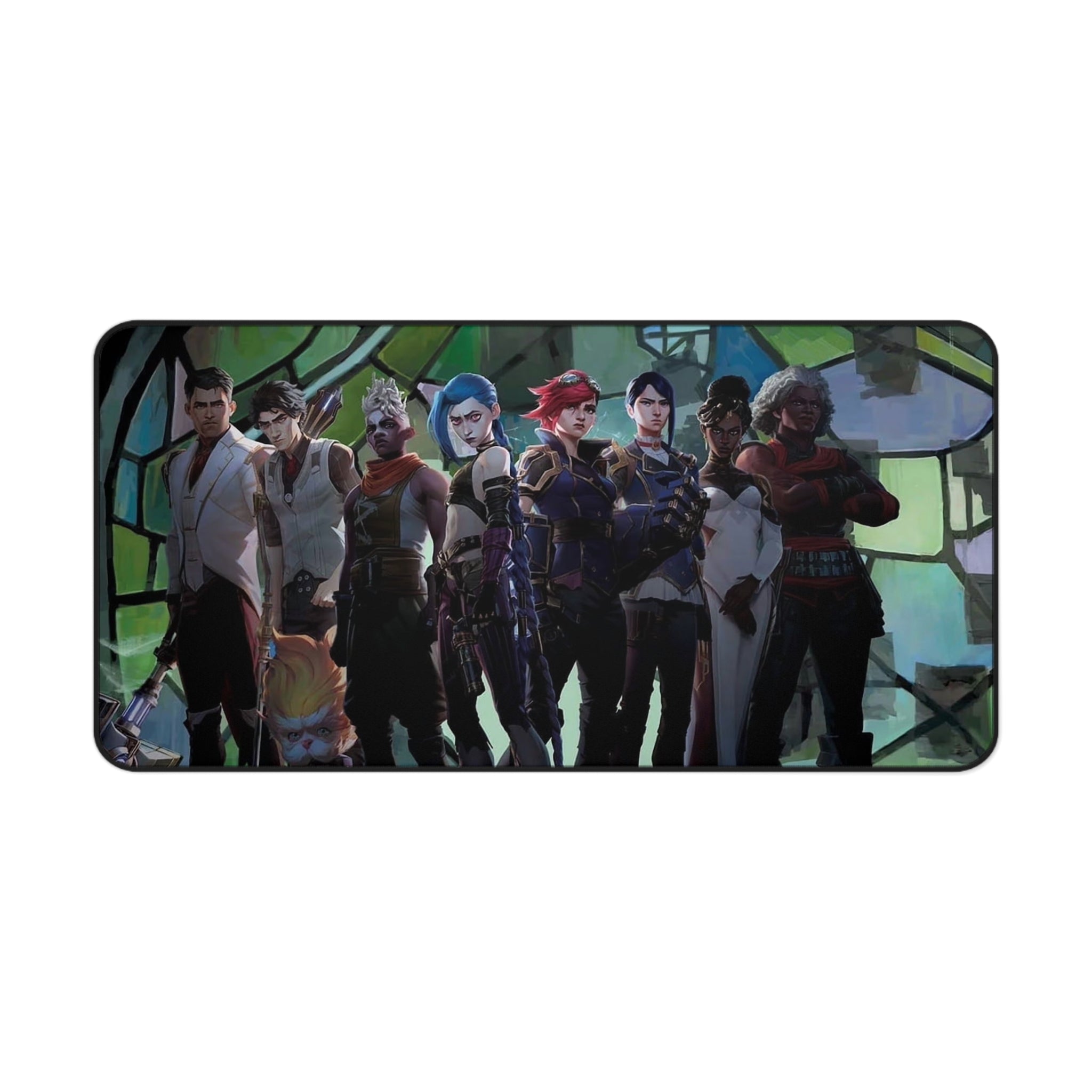 Arcane League of Legends Desk Mat — Gaming Mouse Pad with Character Group Art