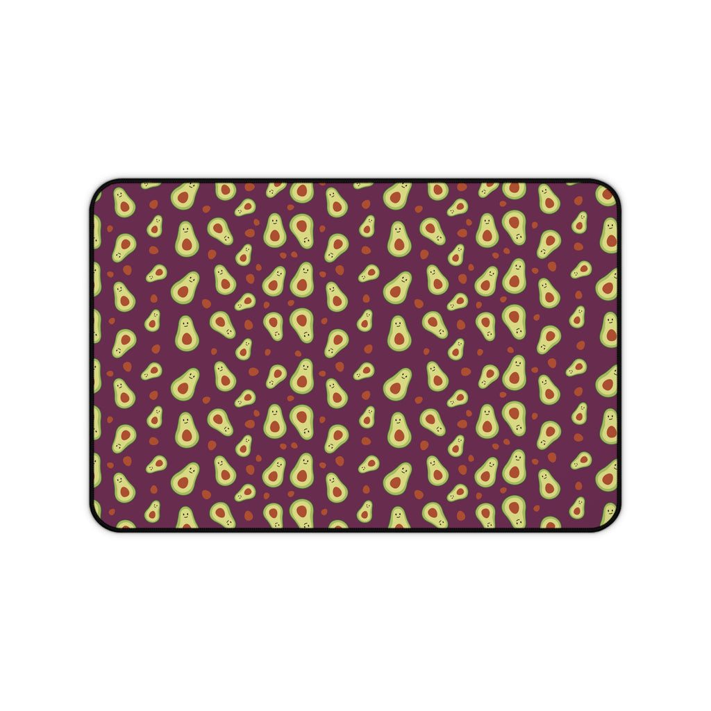 Avocado Pattern Desk Mat — Colorful Avocado Print Mouse Pad