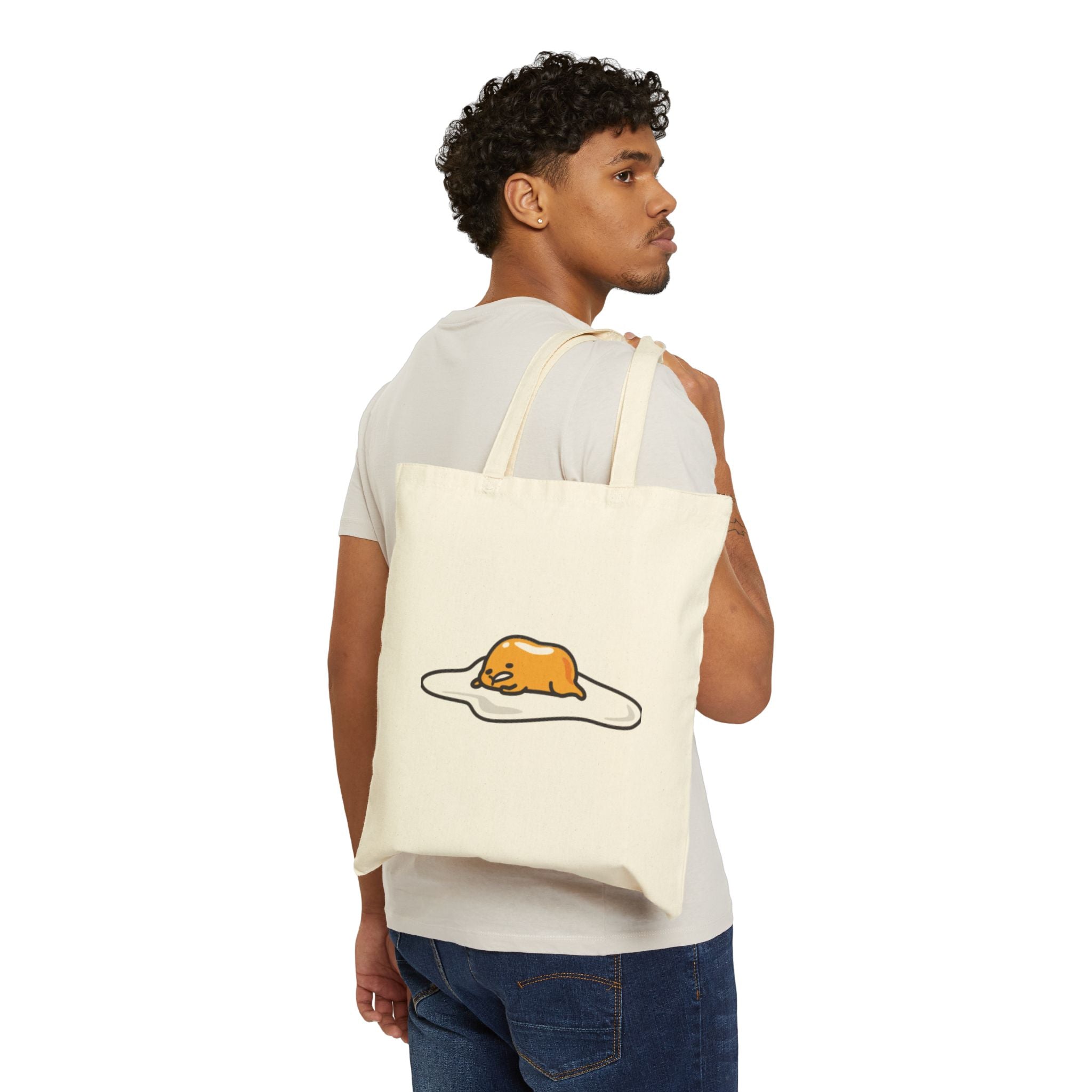 Tote — Cute Lazy Egg Gudetama Canvas Tote Bag
