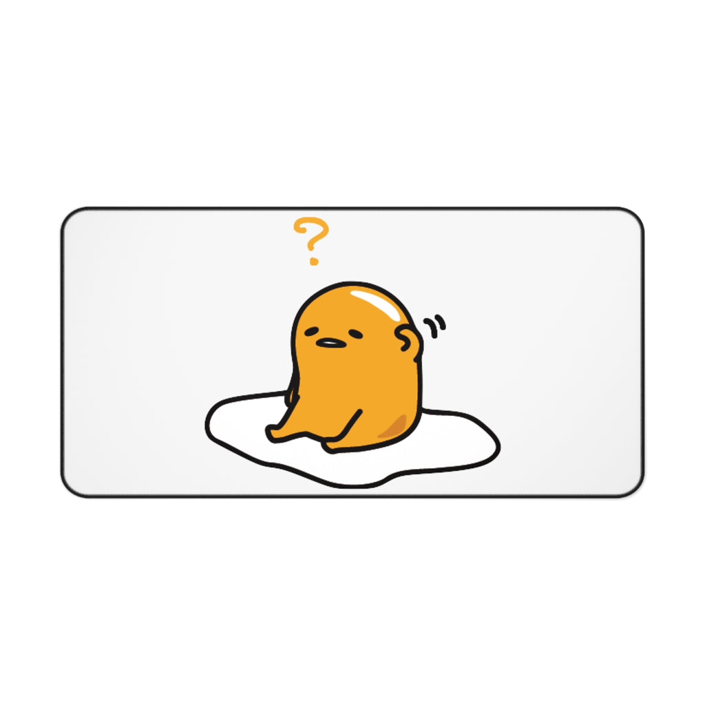 Gudetama Confused Desk Mat — Cute Lazy Egg Mouse Pad for Office & Gaming