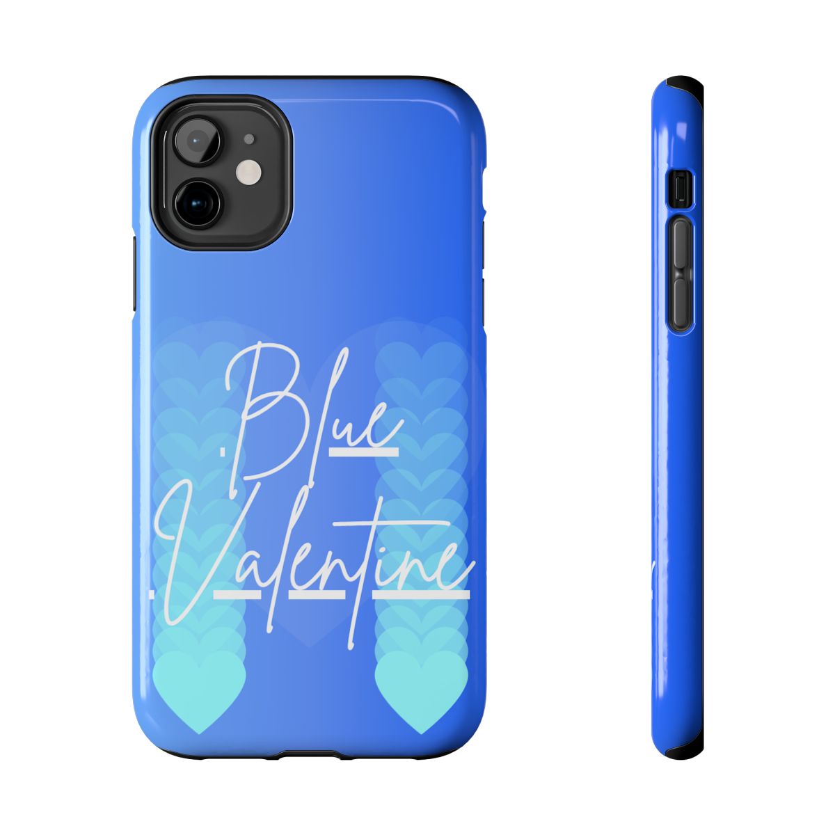 Blue Valentine Phone Case [NMIXX]— Heart Gradient Protective Case