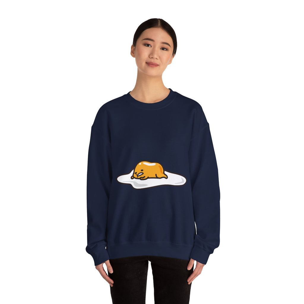 Gudetama Lazy Egg Crewneck Sweatshirt — Cute Kawaii Egg Character Pullover
