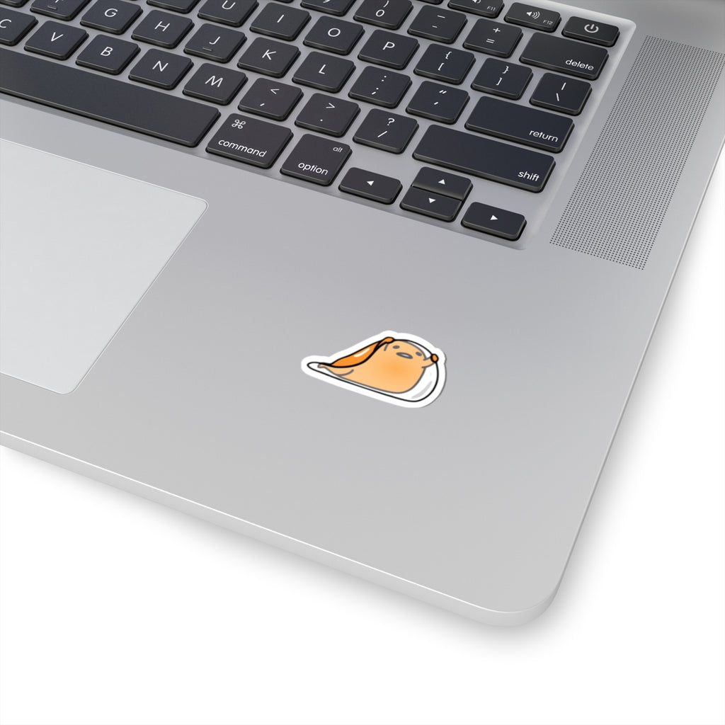 Cute Lazy Egg Character Sticker – Gudetama-Style Kiss-Cut Decal