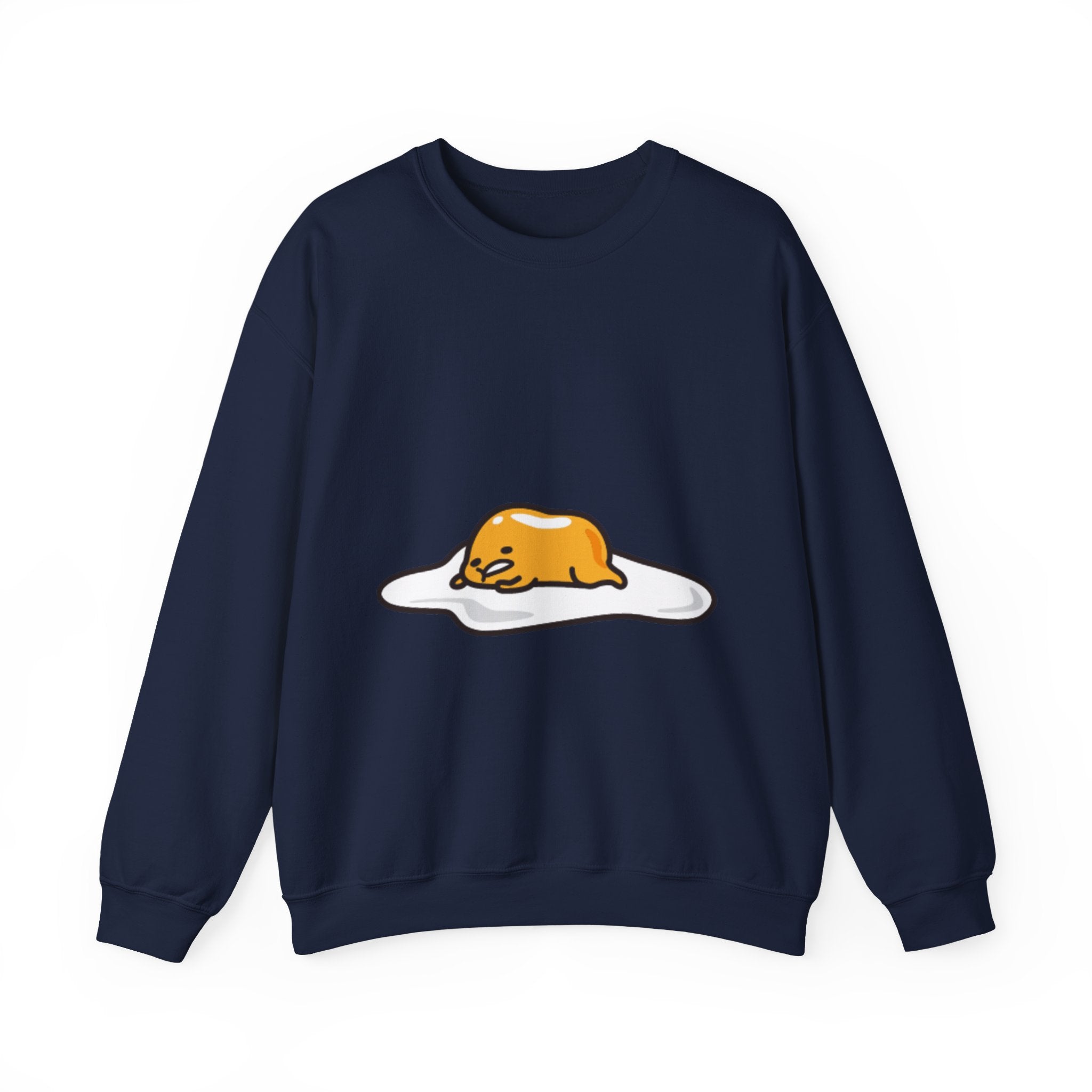 Gudetama Lazy Egg Crewneck Sweatshirt — Cute Kawaii Egg Character Pullover