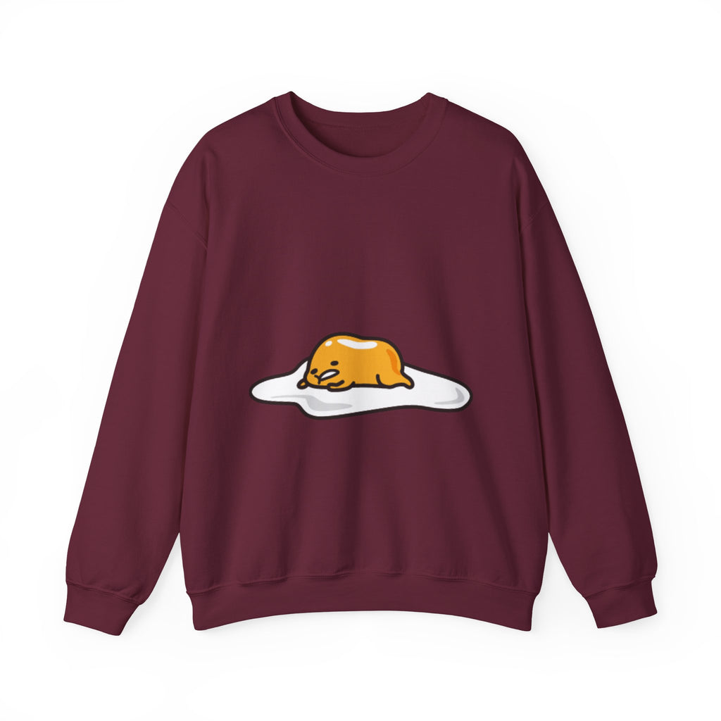 Gudetama Lazy Egg Crewneck Sweatshirt — Cute Kawaii Egg Character Pullover