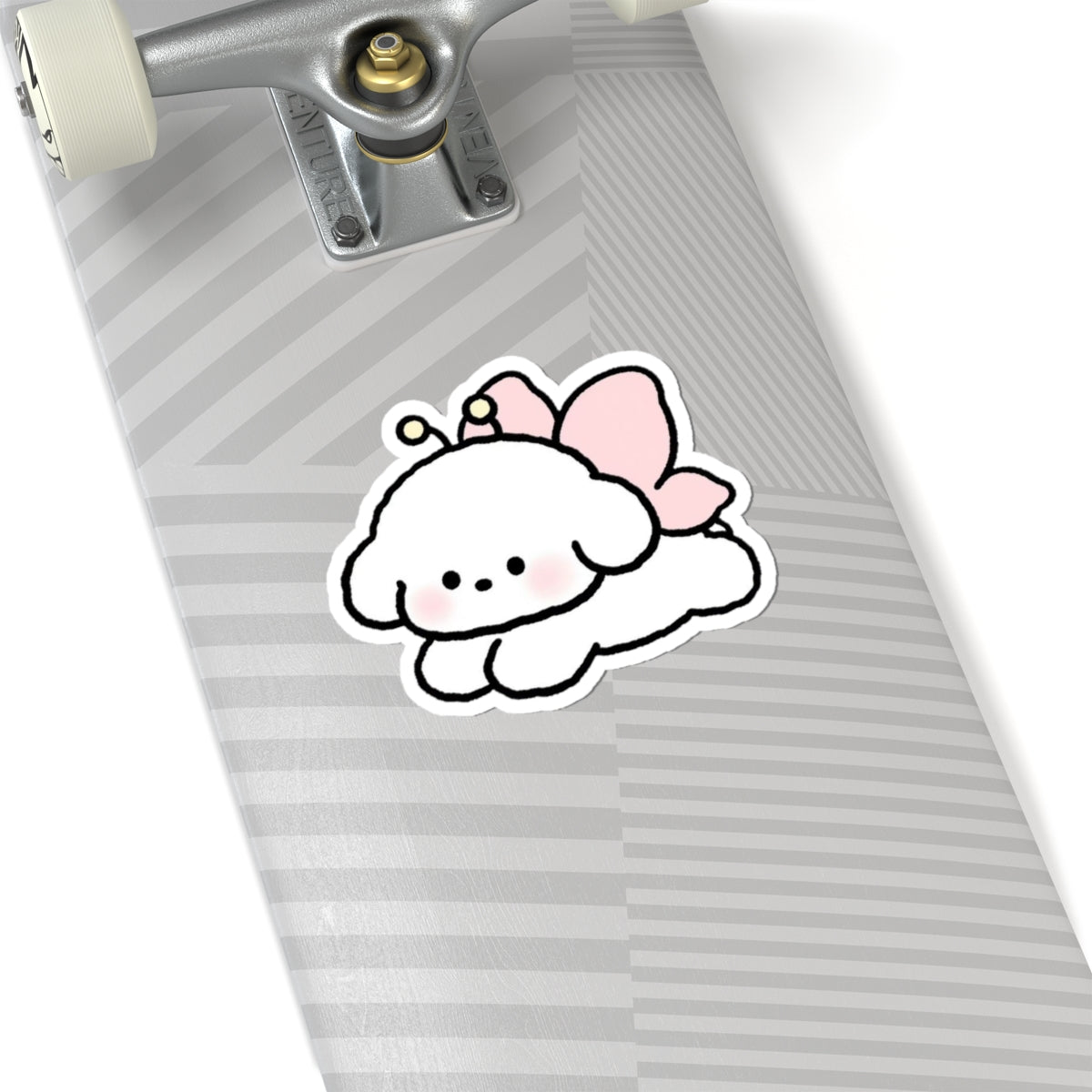 Cute Fluffy Puppy Fairy Sticker — Kiss-Cut Waterproof Laptop Decal