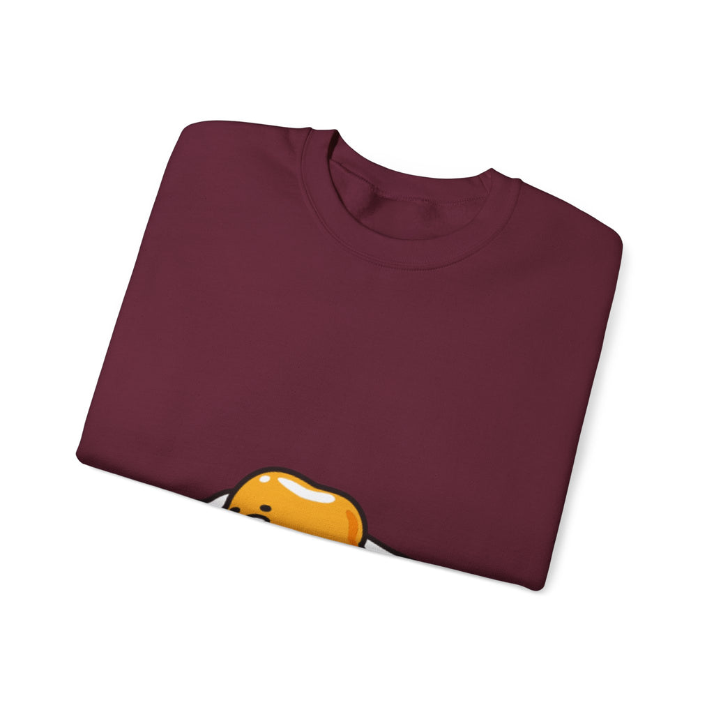 Gudetama Lazy Egg Crewneck Sweatshirt — Cute Kawaii Egg Character Pullover
