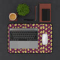 Avocado Pattern Desk Mat — Colorful Avocado Print Mouse Pad