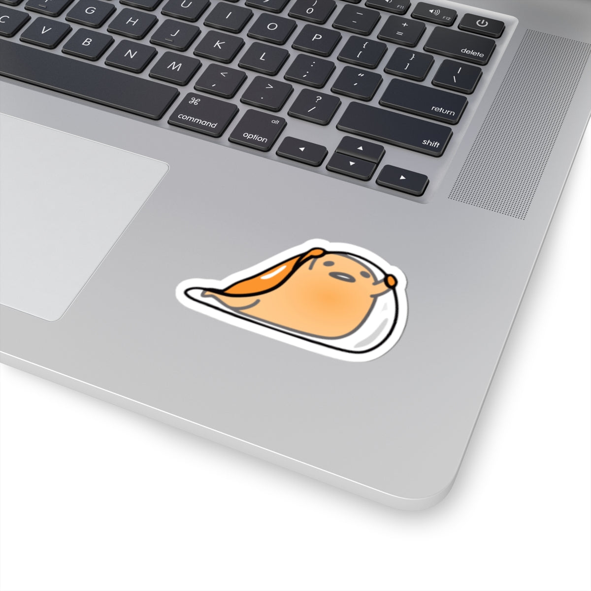 Cute Lazy Egg Character Sticker – Gudetama-Style Kiss-Cut Decal