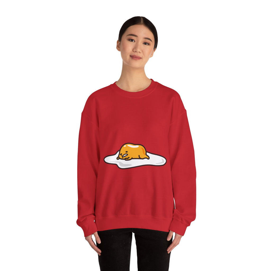 Gudetama Lazy Egg Crewneck Sweatshirt — Cute Kawaii Egg Character Pullover
