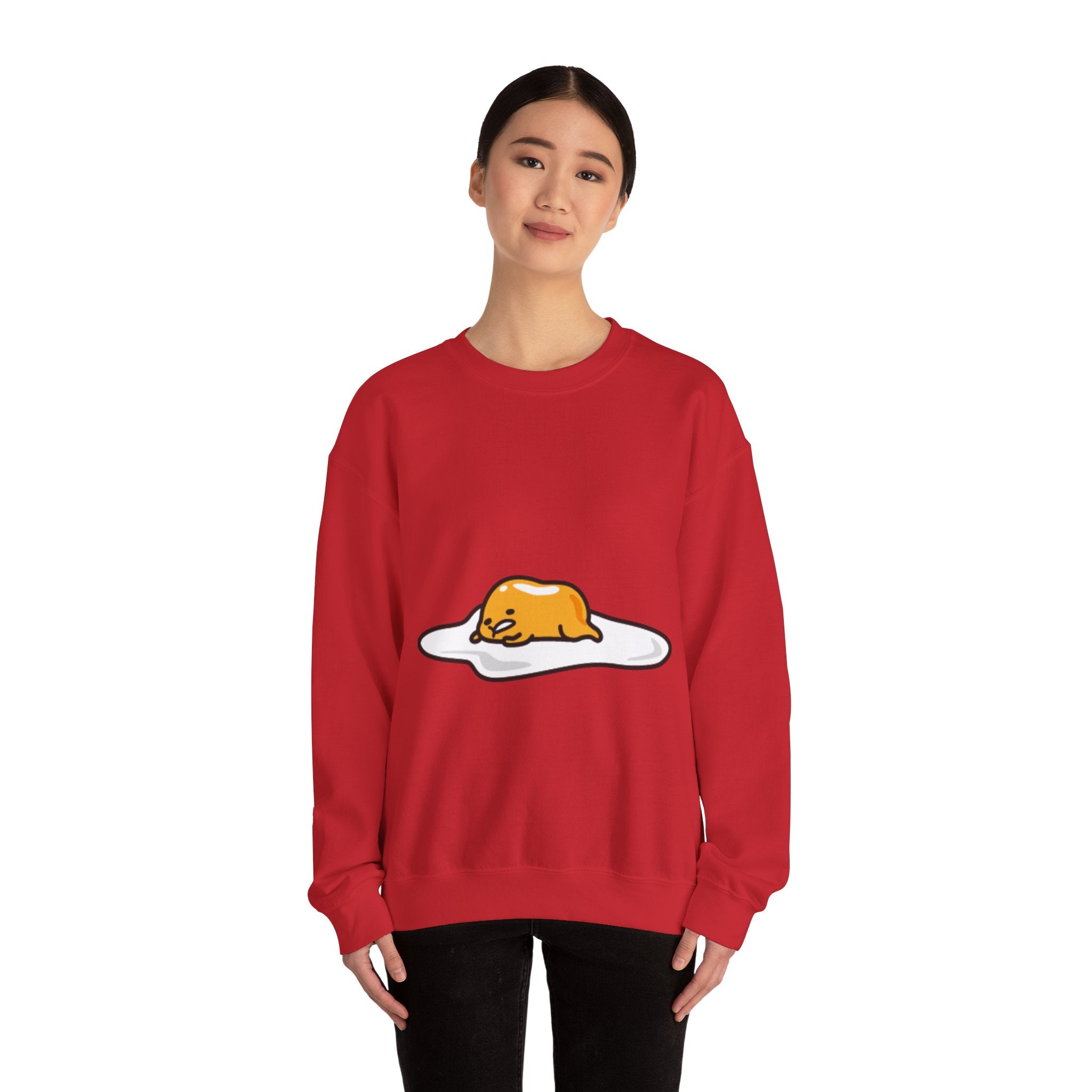 Gudetama Lazy Egg Crewneck Sweatshirt — Cute Kawaii Egg Character Pullover