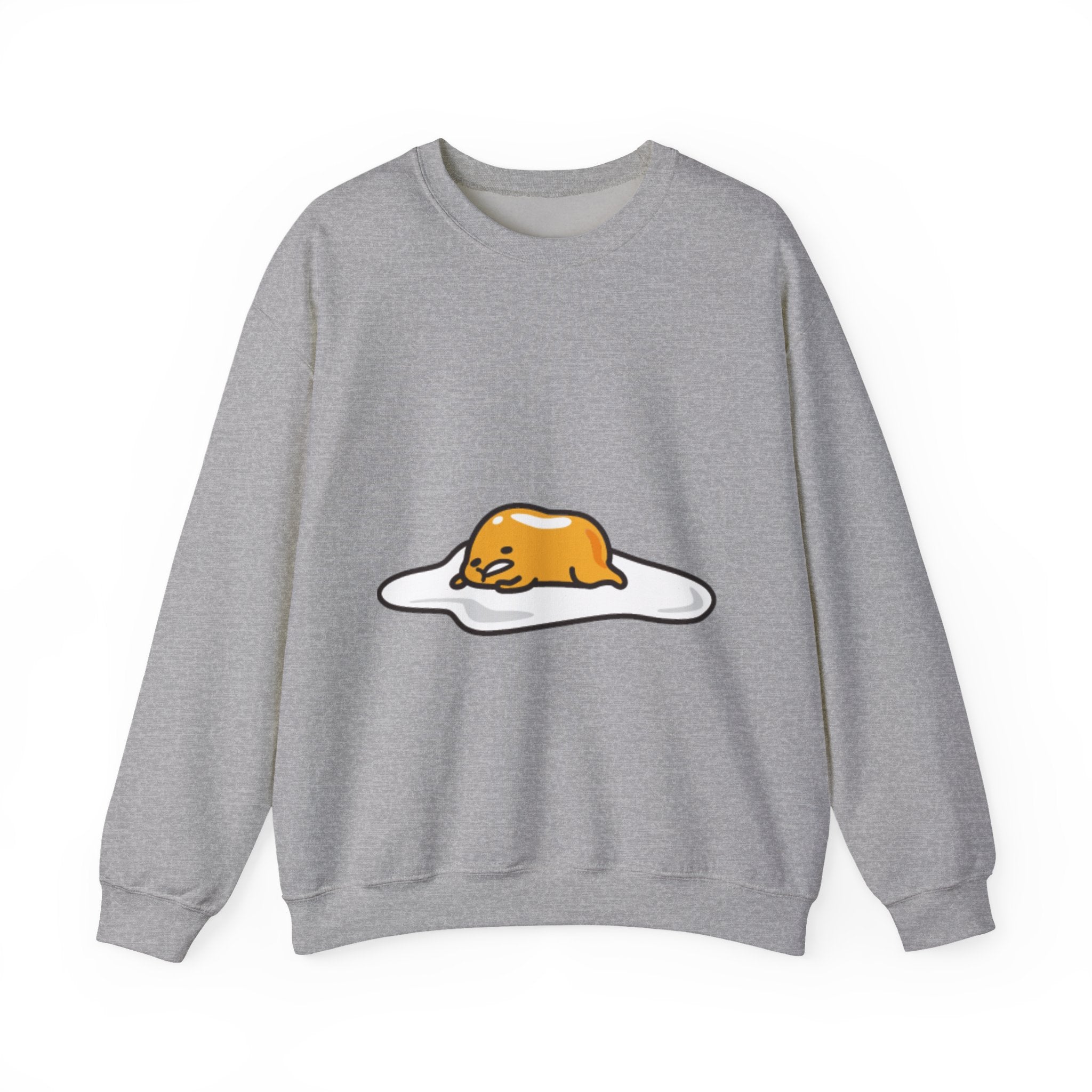 Gudetama Lazy Egg Crewneck Sweatshirt — Cute Kawaii Egg Character Pullover