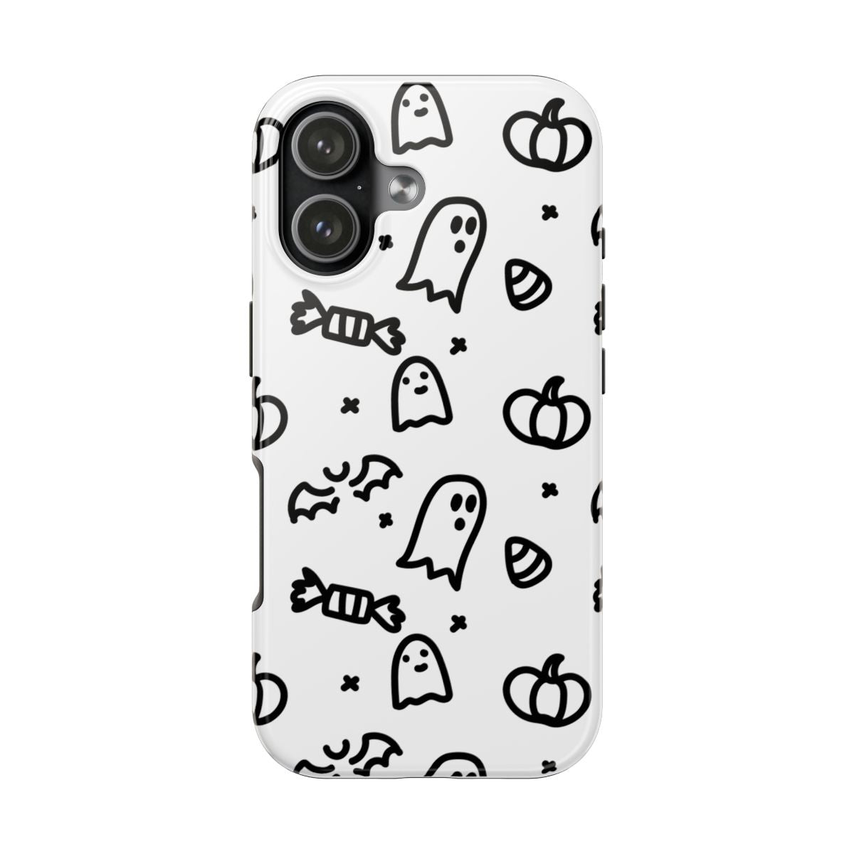Halloween Doodle Tough Phone Case — Cute Ghosts,Protective Cover